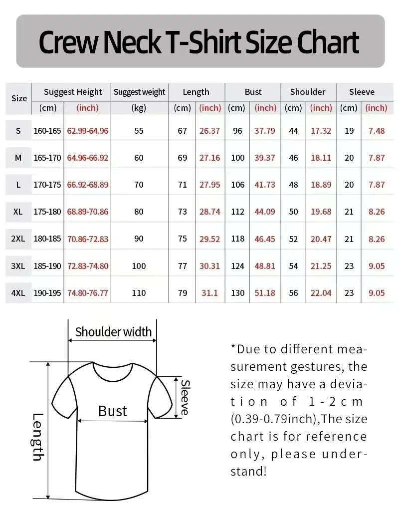 New Summer Unisex Loose-Fit Crewneck T-Shirt—Comfortable and Skin-Friendly. Casual, Stylish, and Trendy Streetwear.