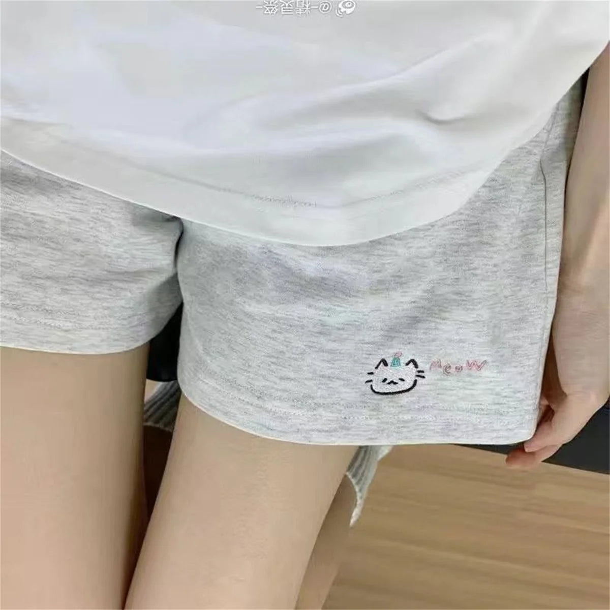 Japanese Kawaii Lolita Style Shorts Women Sweet Cartoon Embroidery Star Print Short Pants Girls Y2k Cute Home Shorts Ropa Mujer