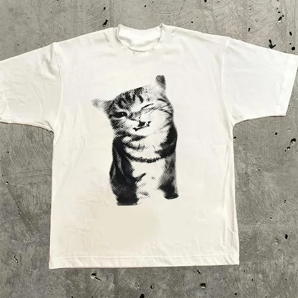 This T-shirt Features Harajuku Y2Kstyle Graphic Lettering A Pro...