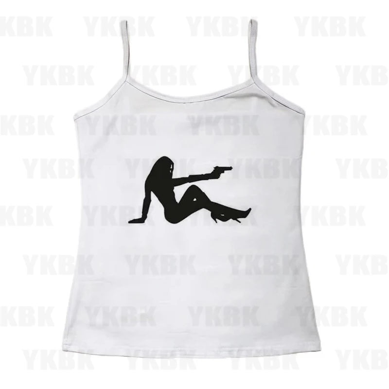 Harajuku Y2k Aesthetic Y2k Crop Top Women Sexy Girl Print Graphics Baby Tee Goth Casual Short Sleeve Tshirt Punk Streetwear Slim